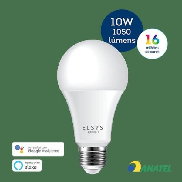 Lâmpada Wifi Inteligente Smart LED Epgg17 Colorida Bivolt - 4