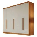 Ver imagem 1 de Guarda Roupa Casal New Messina 6 Portas 8 Gavetas Cinamomo Fendi - Novo Horizonte