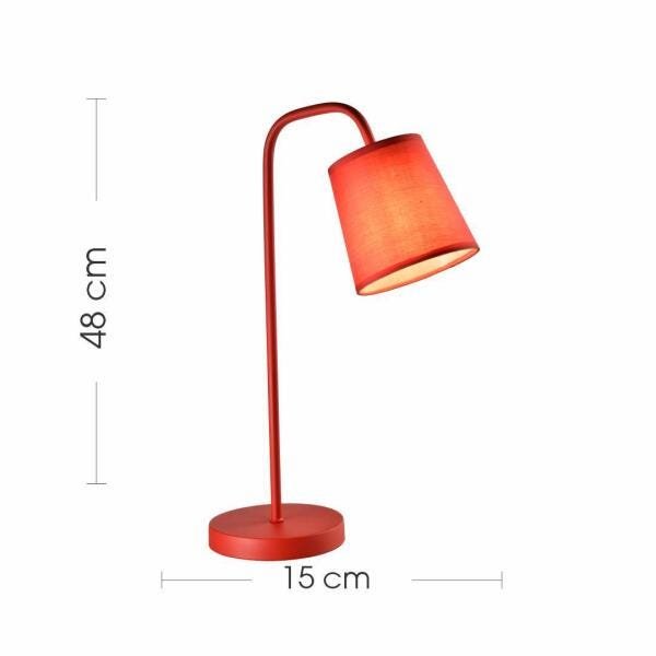 Luminária De Mesa Light D15X48Cm Vermelho - 4