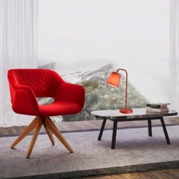 Luminária De Mesa Light D15X48Cm Vermelho - 3