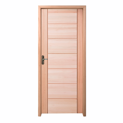 Kit Porta Pronta Maciça de Eucalipto 214x89x14cm PM58 Quartier Abertura Direita Cruzeiro Portas