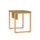 Ver imagem 7 de Escrivaninha Mesa Escritório P25 90cm Samba e Laranja Picasso Marrom