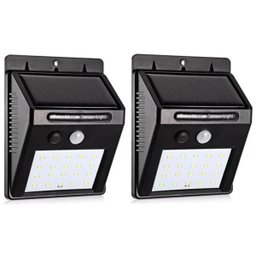 Luminária Solar Led Sensor de Presença Fixação Parede - 3