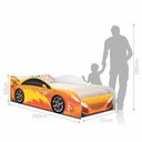 Ver imagem 2 de Cama Carro Menino Laranja Solteiro Com Colchão