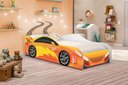 Ver imagem 4 de Cama Carro Menino Laranja Solteiro Com Colchão