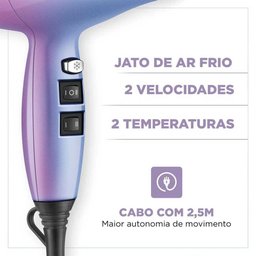 Secador de Cabelos By Juliette Mondial 2000w Scp-ju-03 220v - 7