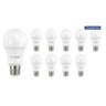 Kit 10 Lâmpadas Led 7W Bulbo Soquete E27 6500K Branca Frio - 2