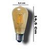 Lâmpada ST64 Filamento Led Elgin 4W - 2
