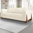 Ver imagem 1 de Sofa Jolie 2 Lugares 160cm Pes Boomerang Linho 211 Natural Ezz Natural