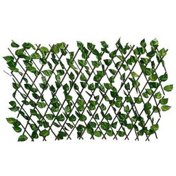 Treliça Cerca Painel Artificial 1.20x2.00m Folhagem Verde - 2