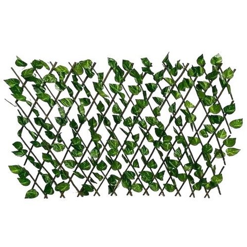 Treliça Cerca Painel Artificial 1.20x2.00m Folhagem Verde