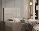 Ver imagem 1 de Painel Cama Box Botão Solteiro 0,90 Elegance Cor Bege/Areia