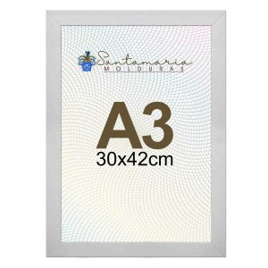 Moldura Porta Retrato A3 30x42 Branco