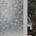 Ver imagem 1 de Pelicula Adesivo Eletrostatica Vidro Jateado Galhos e Flores