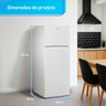 Geladeira Refrigerador Hq Defrost 230 Litros Hq-230rdf Branco 127v - 4
