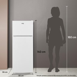 Geladeira Refrigerador Hq Defrost 230 Litros Hq-230rdf Branco 127v - 6