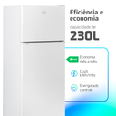 Ver imagem 5 de Geladeira Refrigerador Hq Defrost 230 Litros Hq-230rdf Branco 127v
