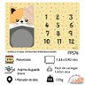 Tapete para Bebê Mêsversário Gato Amarelo + Marcador Ossinho - 2