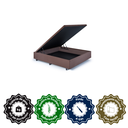 Ver imagem 5 de Cama Box Baú Viúva 120x203x42 Cm Suede com Pistão a Gás