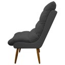 Ver imagem 6 de Poltrona Decorativa para Sala Consultório Clínica Recepção Salão Manicure Sufler Decorativa Linho