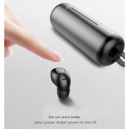 Fone Bluetooth Awei T5 Case Carregador Intra Auricular - 2