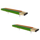 Ver imagem 1 de Kit 2 Prateleiras Organizadora Decoração Infantil Lápis:colorido