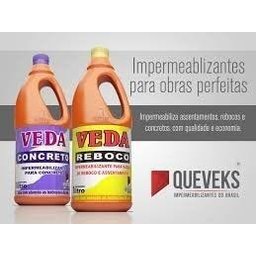Kit 02 Veda Reboco E 01 Veda Concreto Queveks 5lts - 4