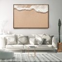 Ver imagem 3 de Quadro Decorativo Beira Mar Tela Horizontal Com Moldura e Sem Vidro 80X120