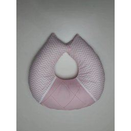 Almofada De Amamentação Chevron - Chevron cinza/rosa - 2