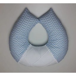 Almofada De Amamentação Chevron - Chevron cinza/rosa - 1