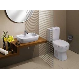 Assento Almofadado Retangular Branco P Vaso Quadrado - 3