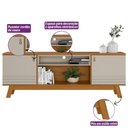 Ver mais imagens de Rack para Tv 75 Polegadas Colors Nature-off White