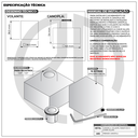 Ver imagem 6 de Acabamento para Registro Geral 1.1/2 50mm 1.1/4 Chuveiro Banheiro Quadrado Cromado Padrão Deca