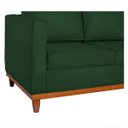 Ver imagem 5 de Sofá 3 Lugares Europa 180 cm Estilo Conforto e Elegância Suede Verde - ADJ Decor