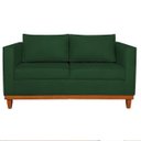Ver imagem 4 de Sofá 3 Lugares Europa 180 cm Estilo Conforto e Elegância Suede Verde - ADJ Decor