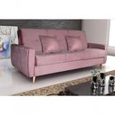 Ver imagem 1 de Sofá Cama Casal Reclinável Com Baú Pamela - Turkey Rose