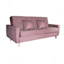 Ver imagem 5 de Sofá Cama Casal Reclinável Com Baú Pamela - Turkey Rose