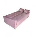 Ver imagem 3 de Sofá Cama Casal Reclinável Com Baú Pamela - Turkey Rose