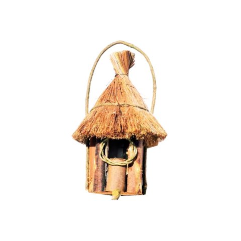 Casa de Pássaro Artesanal em Sapê 45x20cm