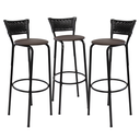 Ver imagem 1 de Kit 3 Cadeiras Alta 80cm para Balcão Ilha Bancada Área Gourmet Bar Piscina Banqueta Itagold