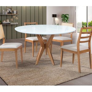 Mesas de Jantar Pandora Casa MAD Mesa Cone Branco 1m