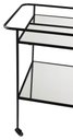 Ver imagem 4 de Carrinho Bar Delia Aco Preto Tampos Espelhados 82 Cm (larg) - 41439
