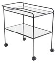 Ver imagem 3 de Carrinho Bar Delia Aco Preto Tampos Espelhados 82 Cm (larg) - 41439