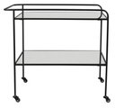 Ver imagem 2 de Carrinho Bar Delia Aco Preto Tampos Espelhados 82 Cm (larg) - 41439