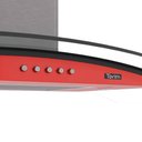 Ver imagem 6 de Coifa Terim de Parede Clean Vidro Curvo Vermelha Kroma 60cm