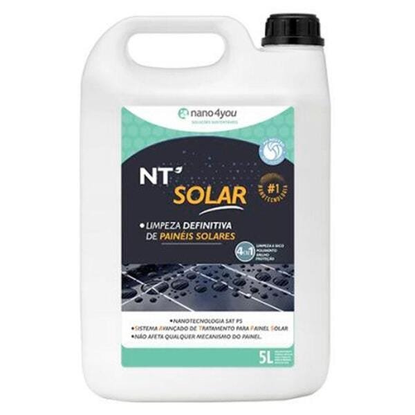 Proteção e Limpeza NT70 Solar Placa de Energia Contra Poluição Fuligem Maresia Umidade 5 Litros - 1