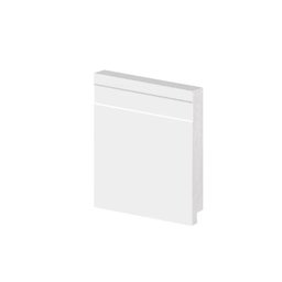 Rodapé Poliestireno Frisado Branco 10cm Br 2,40m - Arquitech 51010 - 2