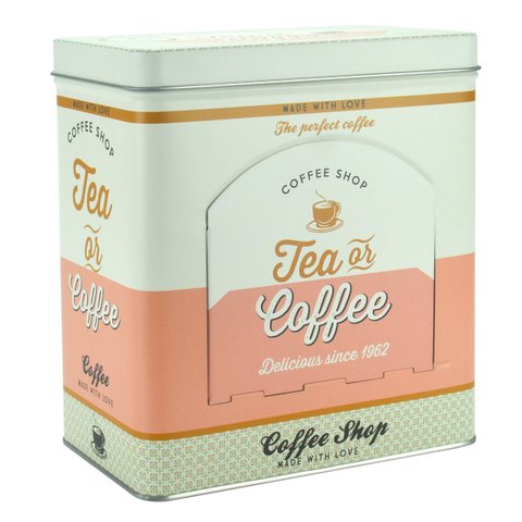 Lata Porta Cápsulas de Café Rosa Nespresso Dolce Gusto