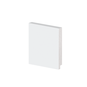 Rodapé Poliestireno 10cm Liso Branco 50010 Arquitech
