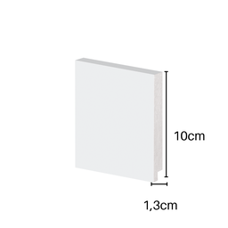 Rodapé Poliestireno Liso Branco 10cm Br 2,40m - Arquitech 50010 - 2